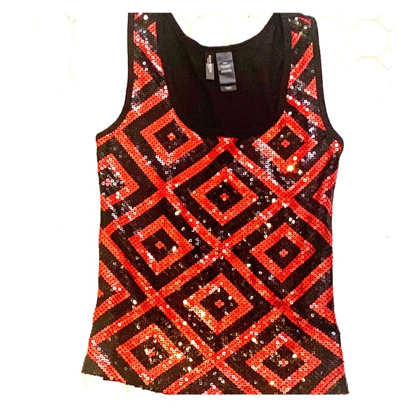 Bisou Bisou Sequin Knit Tank Top (S) - Picture 1 of 5